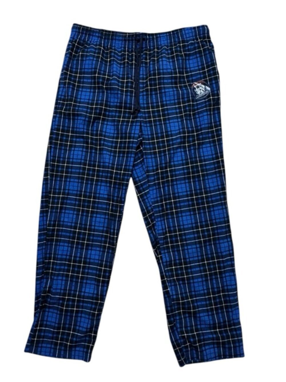 Nautica Plaid Pajama Lounge Pants Blue Black XL NWT Super Soft